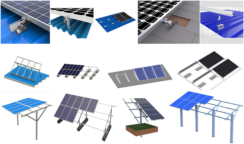 fábrica de sistema de montagem solar na china