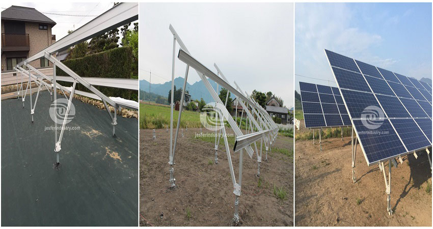 Estrutura de montagem solar da Micronésia