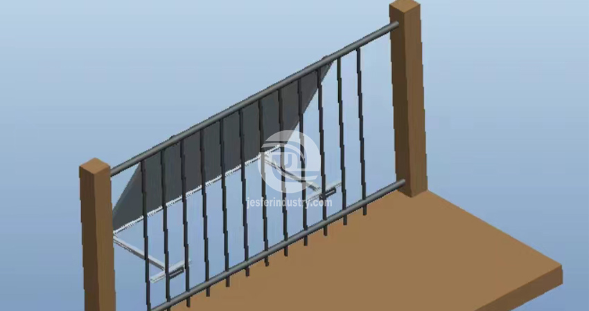 suporte de parede para cerca de varanda com painel solar