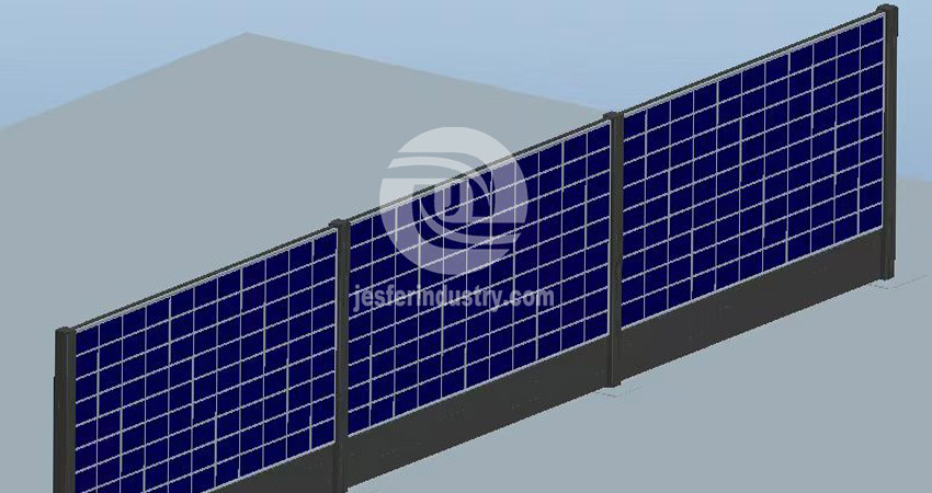 suporte de parede fotovoltaico para jardim