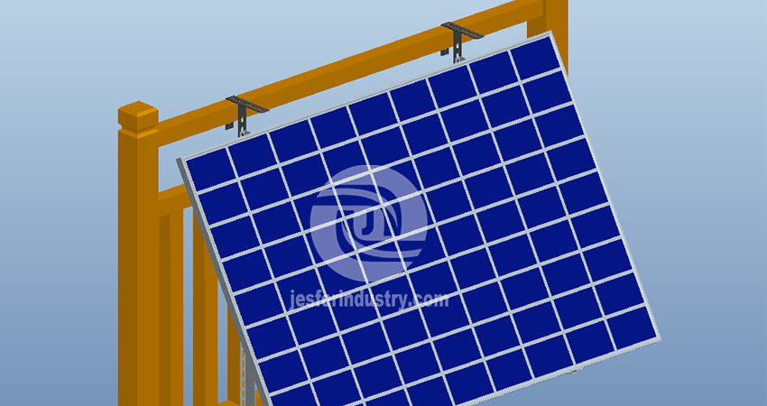 suporte universal para montagem em poste de painel solar