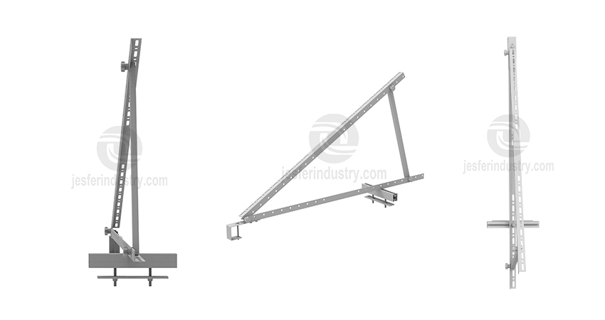 suporte de montagem em poste solar