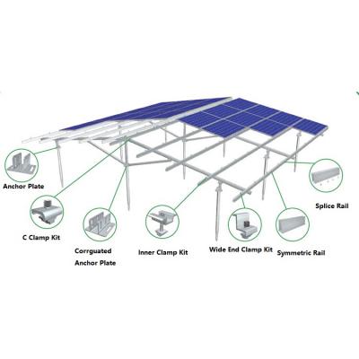 custo de fundação montada em matriz de painéis solares