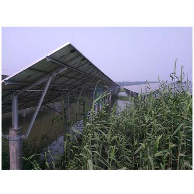 Sistema de montagem em solo fotovoltaico solar de alta elevação de pilha de concreto