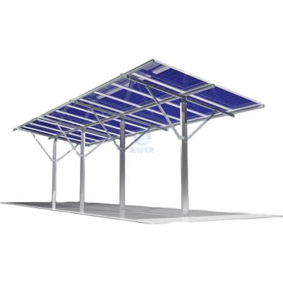 Sistema de garagem de montagem solar de aço carbono tipo T