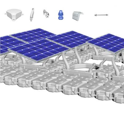 Sistema de estrutura de montagem de flutuadores solares fotovoltaicos HDPE