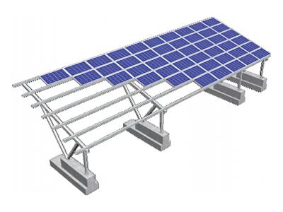 sistema de estrutura de dossel de estacionamento de painel solar