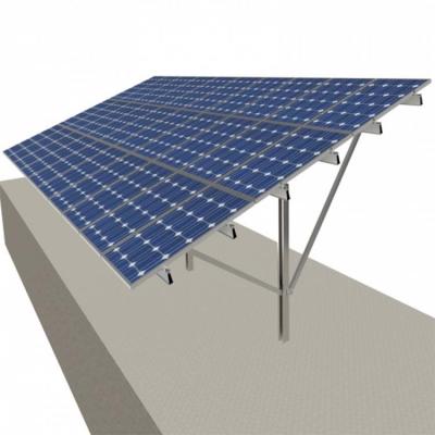 kits de estruturas solares fotovoltaicas de pilha dupla montadas no solo
