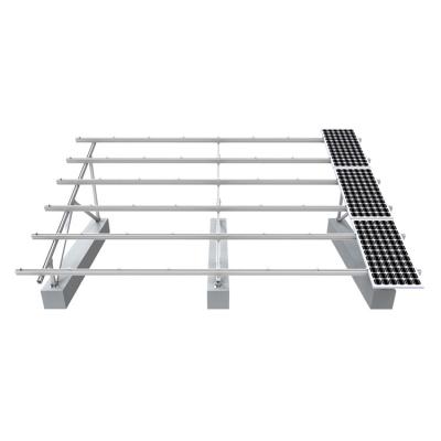 sistema de estrutura de montagem de painel solar de alumínio à terra
