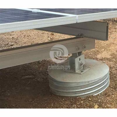 sistema de estrutura de montagem solar em bloco de concreto
