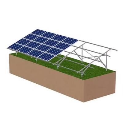 Suportes de aterramento de alumínio fotovoltaico para instalação de painel solar
