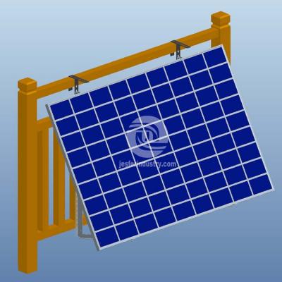 Kit de estrutura de montagem solar triangular para varanda