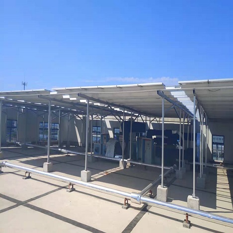  50kw Sistema de montagem de telhado solar plana