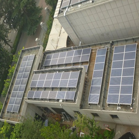  120kw Projeto de telhado solar plana em Malásia 2017 